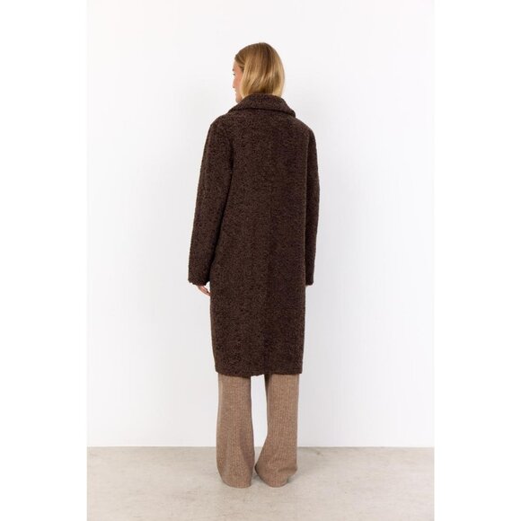 NWT SOYA CONCEPT MUKITE Chocolate Brown Teddy Jacket - Picture 7 of 10